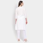 Ladies' 100% Cotton Kurta, ऑफ व्हाइट, small image number null