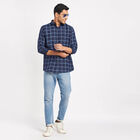 Checks Casual Shirt, Navy Blue, small image number null