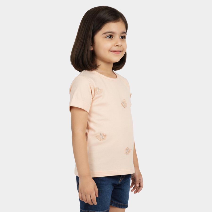 Girls' T-Shirt, Light Pink, large