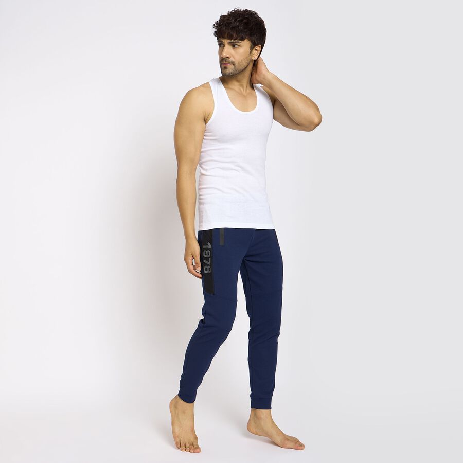 Men's 100% Cotton Vest, White, large image number null