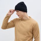 Men's Cap, काला, small