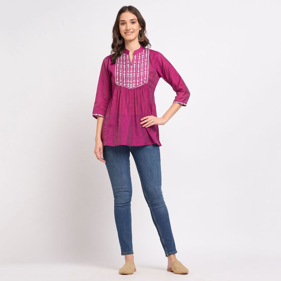 Ladies' Kurta, Purple, large image number null