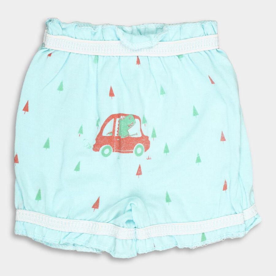 Infants' Cotton Bloomer, Aqua, large image number null