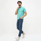 Men's Deep Steel Blue Skinny Fit Jeans, गहरा नीला, small image number null