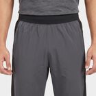 Men's Charcoal Straight Fit Panelled Track Pants, गहरा ग्रे, small