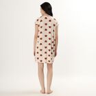 Women's Light Beige Round Neck Casual Nighty, Beige, small image number null