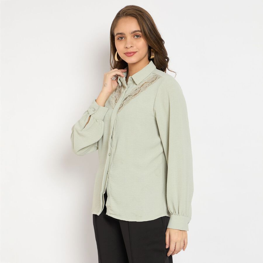 Ladies' Shirt, हल्का हरा, large image number null
