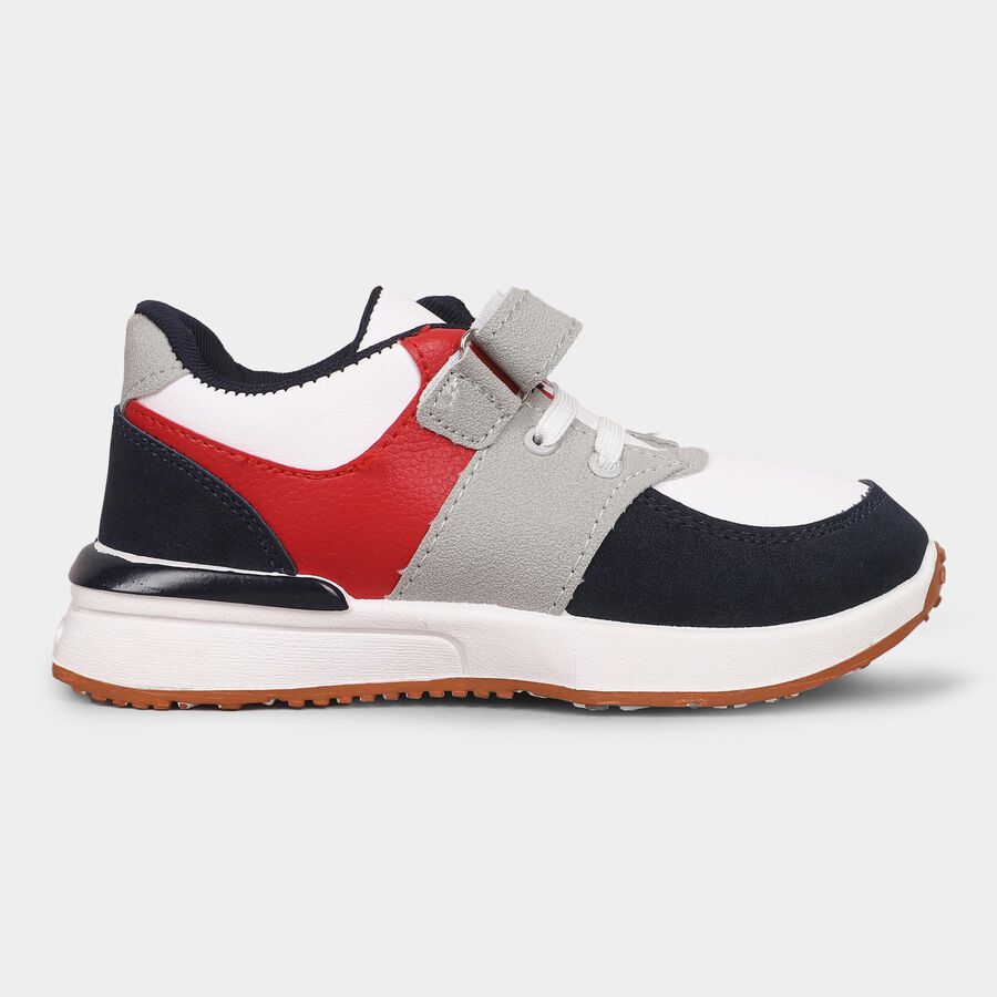 Boys' Shoes, Navy Blue, large image number null