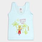 Infants' Cotton Vest, Light Blue, small image number null