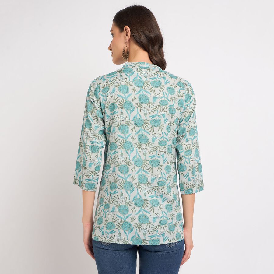 Ladies' Kurta, हल्का नीला, large image number null