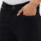 Men's Jet Black Slim Fit Jeans, Black, small image number null