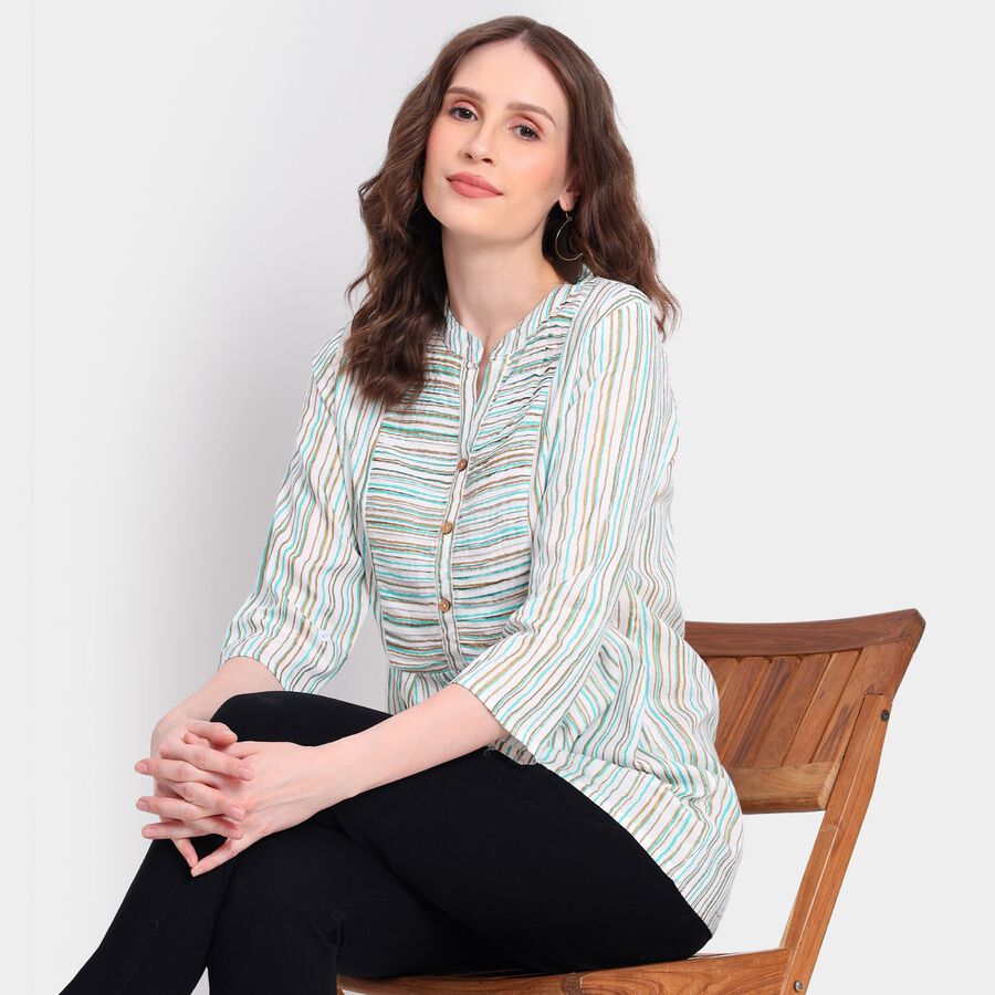 Ladies' Kurta, हल्का हरा, large image number null