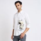 Men's 100% Cotton Casual Shirt, White, small image number null