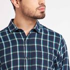 Checks Casual Shirt, Navy Blue, small image number null