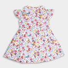 Girl's 100% Cotton Frock , Off White, small image number null