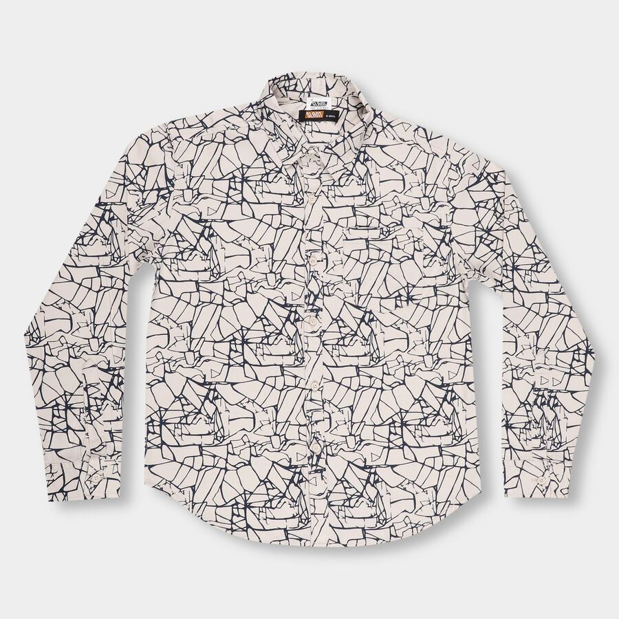 Boys'Casual Shirt, Beige, large image number null