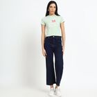 Ladies' Round Neck T-Shirt, Light Green, small image number null
