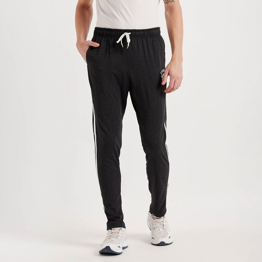 Solid Track Pants, Charcoal, large image number null