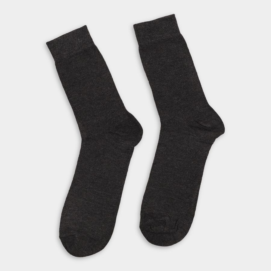 Men's Socks (Pack of 2), Melange Light Grey, large