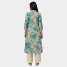 Women's Deep Teal Blue Printed Ethnic Set, Teal Blue, small