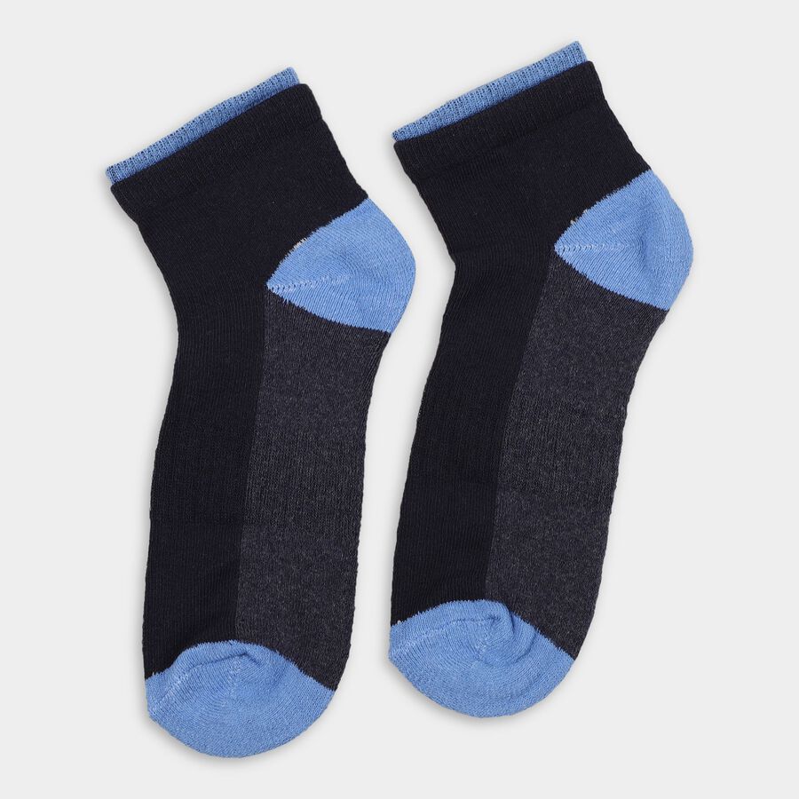 Men's Socks (Pack of 3), Black, large