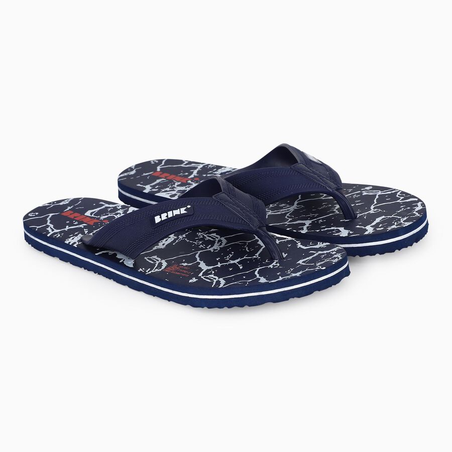 Men's Slipper, नेवी ब्लू, large