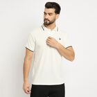 Men's Collared Half Sleeves T-Shirt , White, small image number null