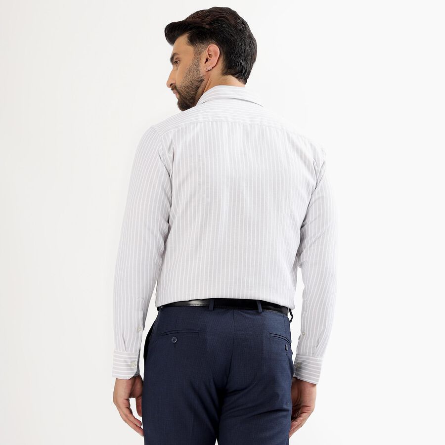 Men's Light Grey Classic Formal Shirt, Light Grey, large image number null