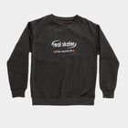 Boys' Dark Grey Crew Neck Graphic Sweatshirt, गहरा ग्रे, small image number null