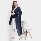 Ladies' Dupatta, Dark Blue, small image number null