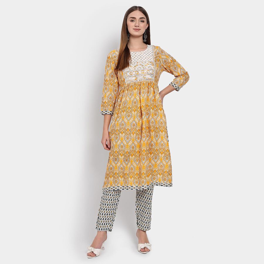Ladies' Ethnic Set , Yellow, large image number null