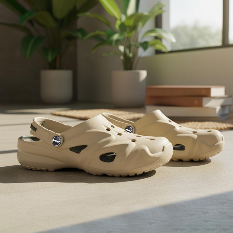 Men's Slipper, ओलिव, large