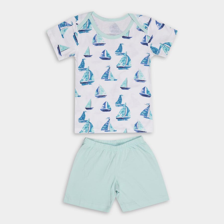 Infants' 100% Cotton Baba Suit, Light Blue, large image number null
