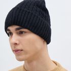 Men's Cap, काला, small