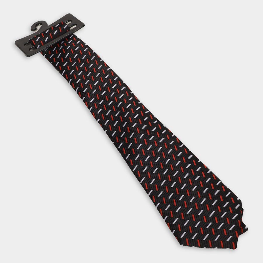 Men's Tie, काला, large