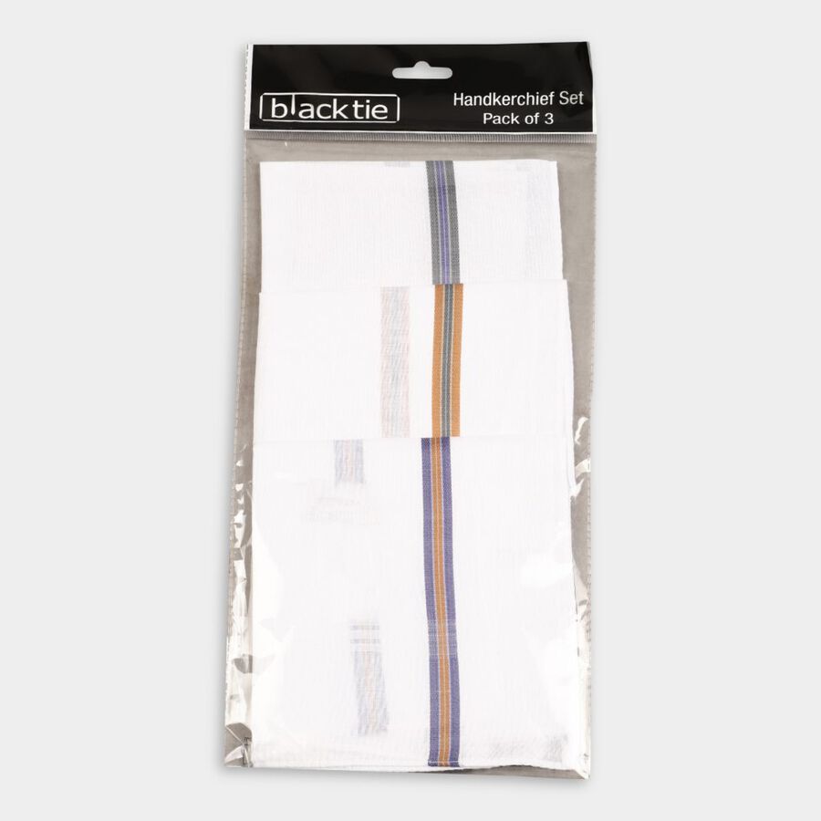 Men's Hanky, सफ़ेद, large image number null