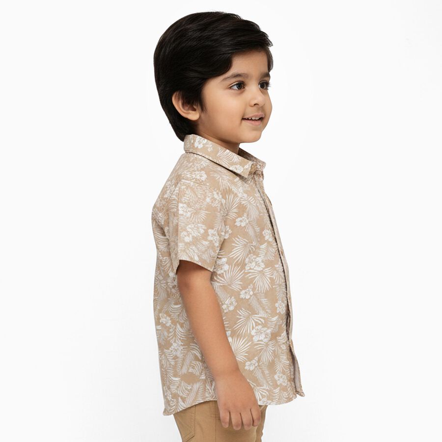 Infants' 100% Cotton Shirt, Beige, large image number null