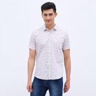 Men's White Cotton Regular Collar Casual Shirt, White, small image number null