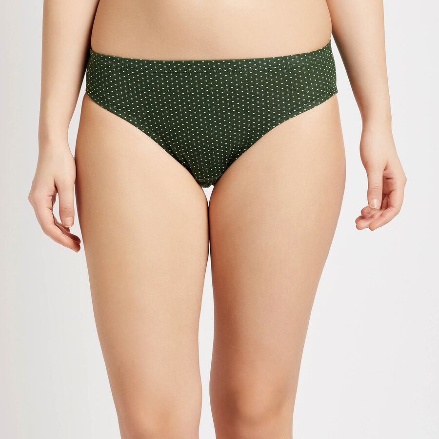 Cotton Printed Panty, Brown, large image number null