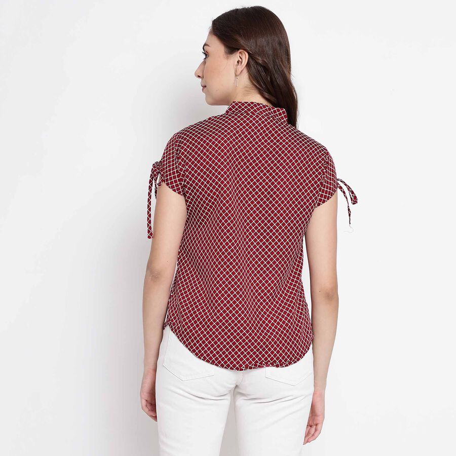 Checks Shirt, Maroon, large image number null