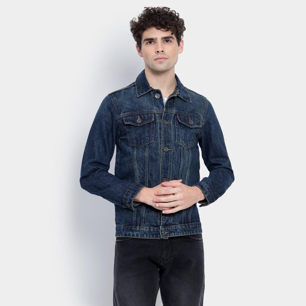Mens large denim best sale jacket