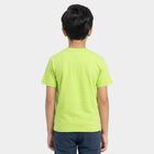 Boys' Half Sleeves T-Shirt, हल्का हरा, small
