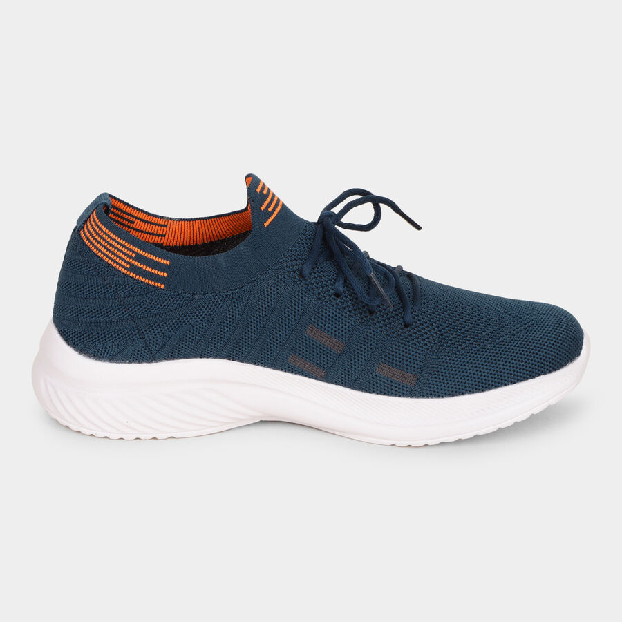 Men's Sports Shoes, Teal Blue, large image number null