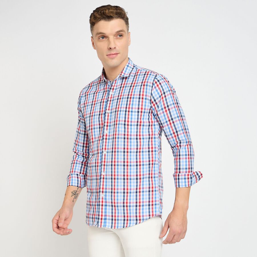Men's Casual Shirt, लाल, large image number null