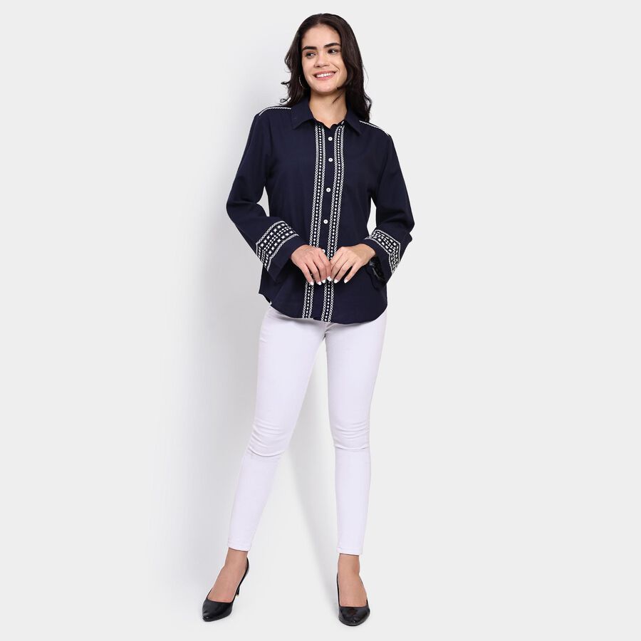 Ladies' Shirt , नेवी ब्लू, large image number null