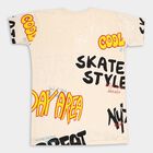 Boys' Cotton T-Shirt, गहरा पीला, small image number null