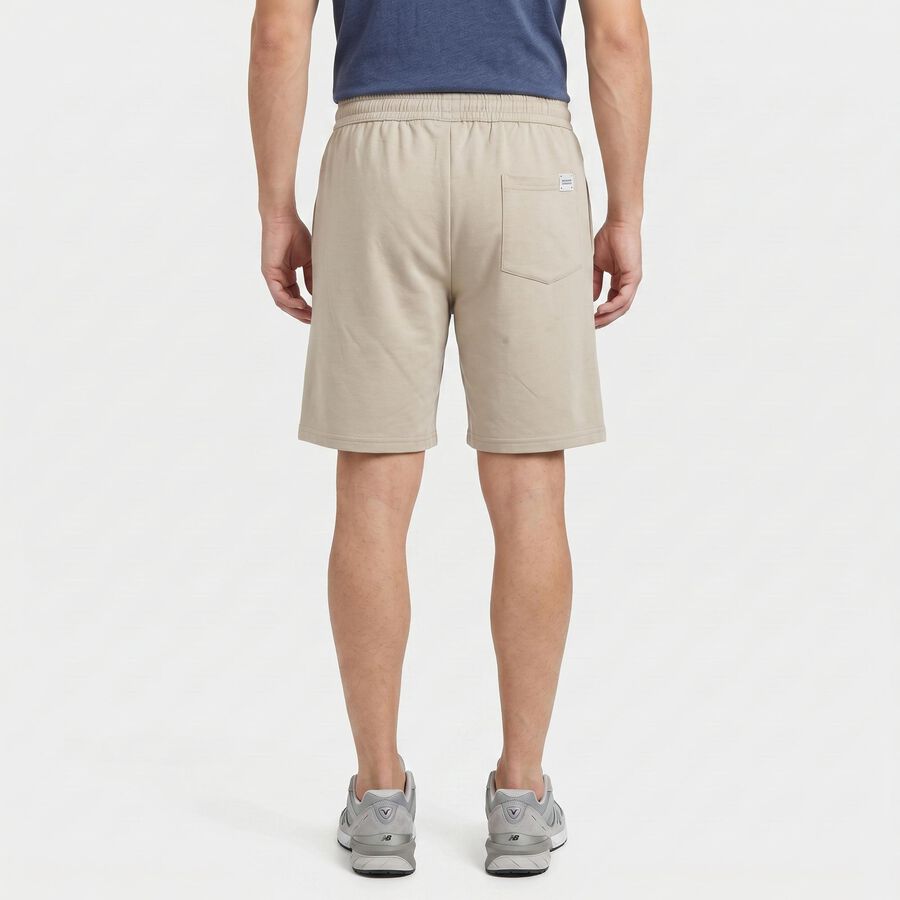 Men's Light Grey Regular Fit Athletic Bermuda Shorts, Light Grey, large