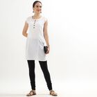 Ladies' Jet Black Skinny Fit Full-Length Churidar, Black, small image number null