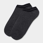 Cotton Ankle Socks, Charcoal, small image number null