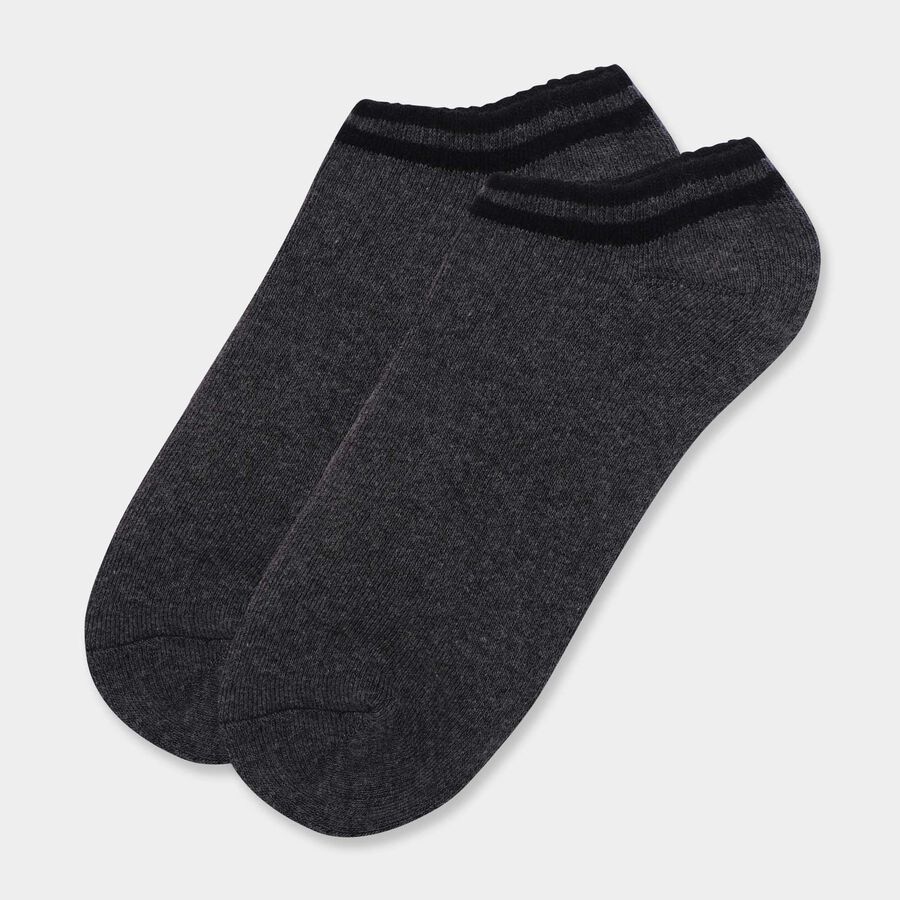 Cotton Ankle Socks, Charcoal, large image number null